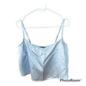 Nasty Gal Collection Spaghetti Strap Light Blue Tank Top Sz. 10
